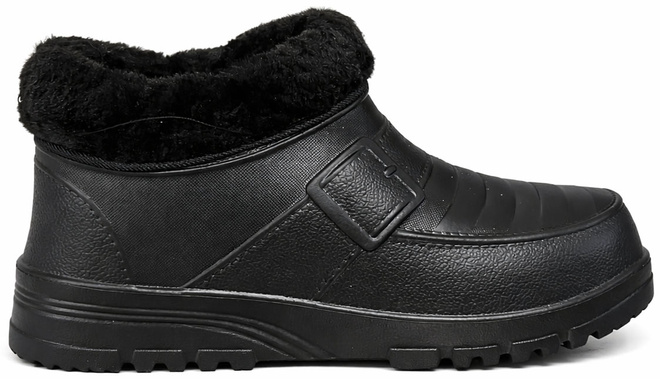 CZARNE OCIEPLANE KLAPKI CHODAKI KROKSY  1