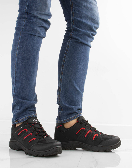 CZARNE MĘSKIE BUTY TREKKINGOWE 5