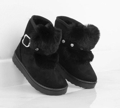 CZARNE OCIEPLANE ŚNIEGOWCE BOTKI