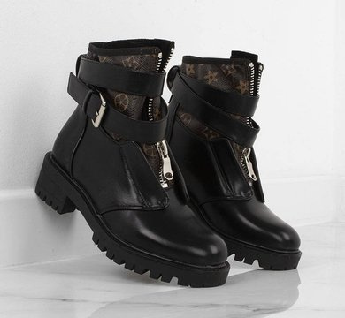 BOTKI CZARNE SKÓRZANE GLANY LANZA