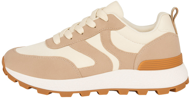 DAMSKIE BEŻOWE SNEAKERSY SPORTOWE TRAMPKI ECLER 3