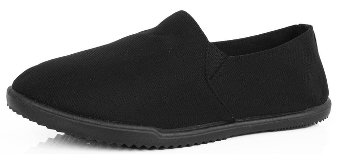 CZARNE TENISÓWKI TRAMPKI WSUWNE SLIP ON ELASTAN ELVE 3