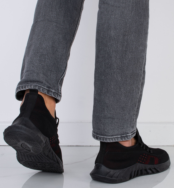 CZARNE MĘSKIE SNEAKERSY  6