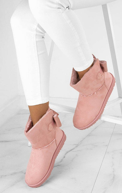 RÓŻOWE ZAMSZOWE ŚNIEGOWCE KIRI 2