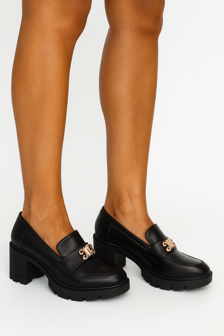 KLASYCZNE CZARNE DAMSKIE PÓŁBUTY NA SŁUPKU MOLLO 3