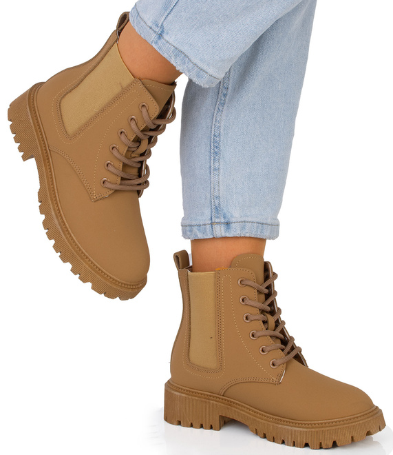 CAMEL BOTKI OCIEPLANE GLANY TRAPERY SZNUROWANE BOTTE 4