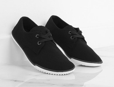 CZARNE TENISÓWKI LYCRA SHELBYY