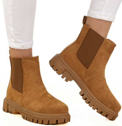 CAMEL BOTKI SZTYBLETY ZAMSZ KLASYCZNE SIMON