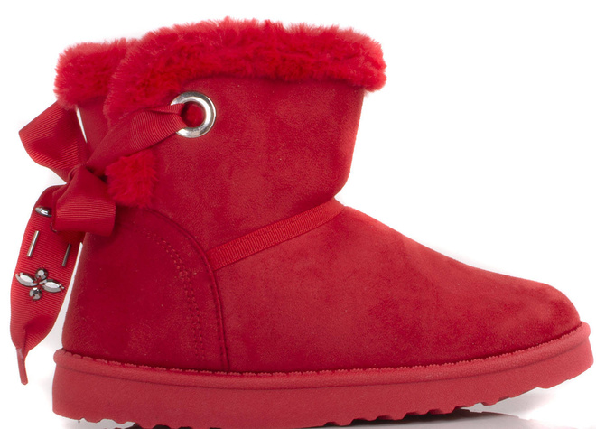 CZERWONE OCIEPLANE ŚNIEGOWCE BOTKI DIVINE 1