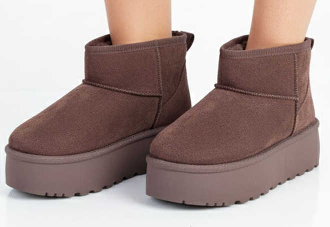 BRĄZOWE OCIEPLANE ŚNIEGOWCE BOTKI NA PLATFORMIE 4