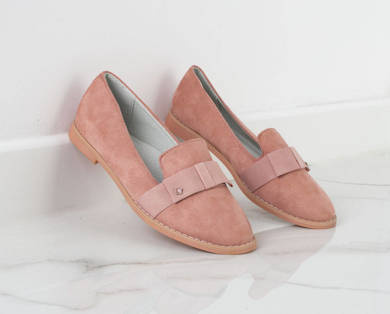 RÓŻOWE ZAMSZOWE MOKASYNY POŁBUTY