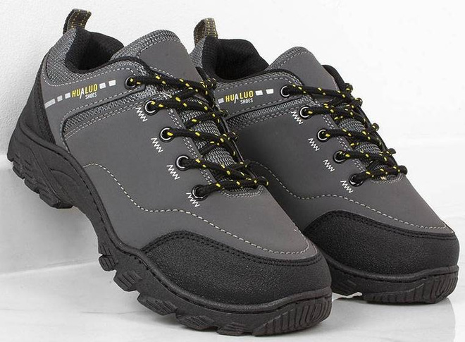 SZARE MĘSKIE BUTY TREKKINGOWE 3