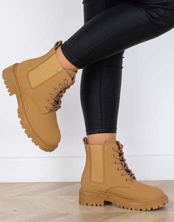 CAMEL BOTKI OCIEPLANE GLANY TRAPERY SZNUROWANE BOTTE