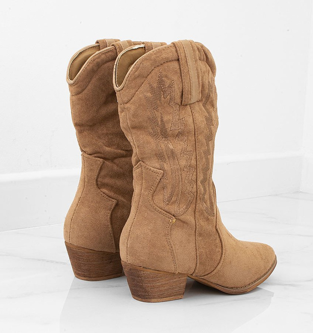 CAMEL ZAMSZOWE WYSOKIE KOWBOJKI FELLIN 6