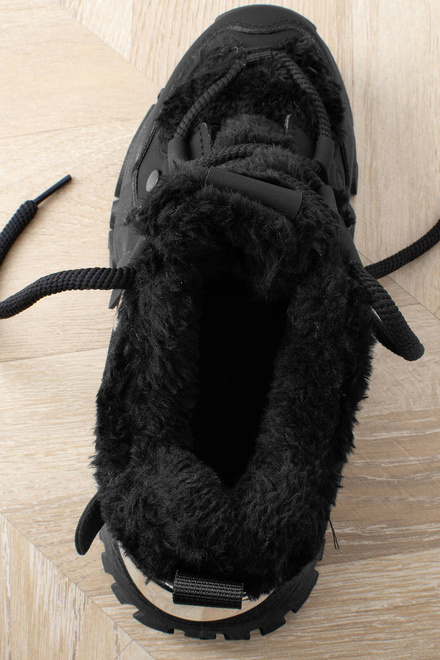 CZARNE SNEAKERSY OCIEPLANE TASILLA 11
