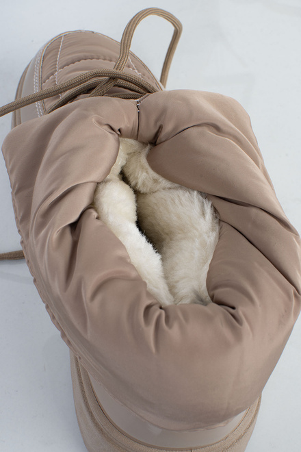 BEŻOWE OCIEPLANE ŚNIEGOWCE BOTKI PLATFORMA WSUWANE VINCEZA 7