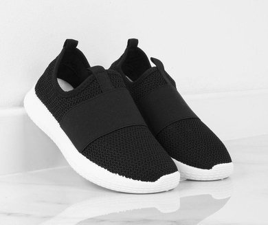 CZARNE WSUWANE BUTY SPORTOWE ADALYN