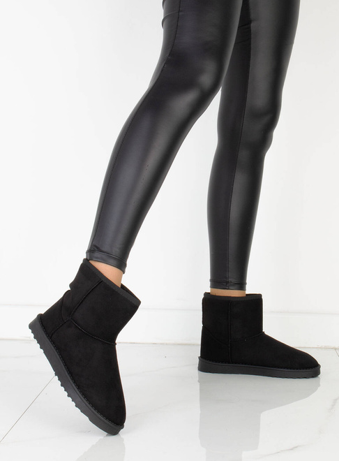 CZARNE ŚNIEGOWCE OCIEPLANE BOTKI WSUWANE FUTERKO 6