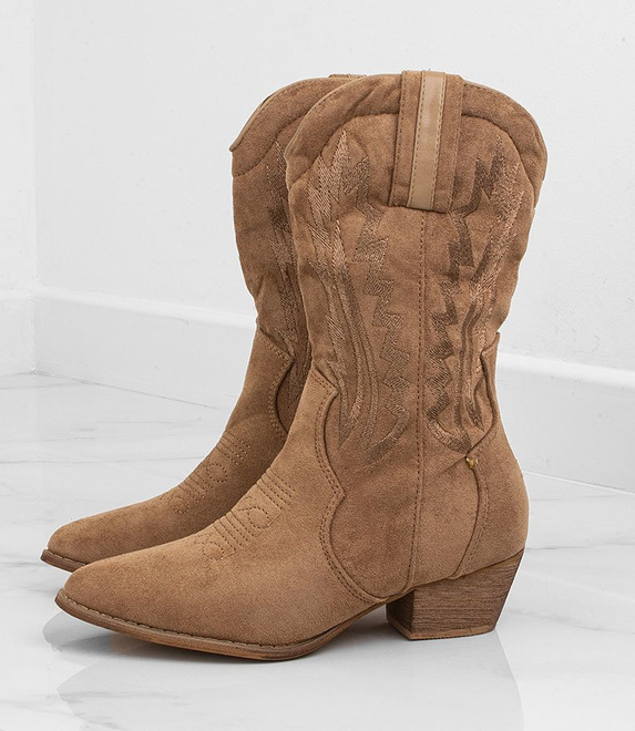 CAMEL ZAMSZOWE WYSOKIE KOWBOJKI FELLIN 4