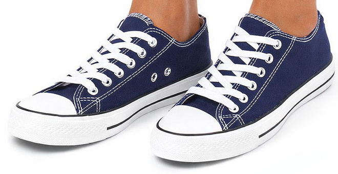 NISKIE TRAMPKI KLASYCZNE TENISÓWKI GRANATOWE 4