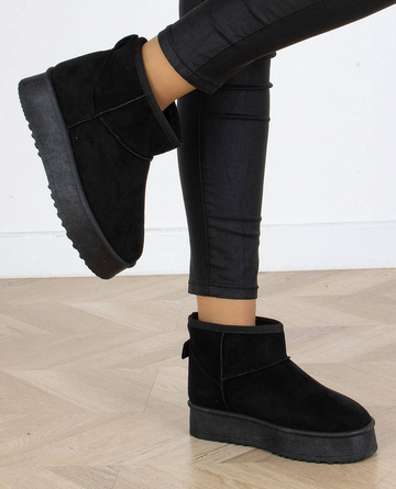 CZARNE DZIECIĘCE ŚNIEGOWCE BOTKI CLERIS