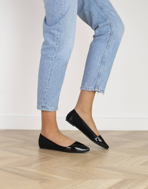 CZARNE BALERINKI KLASYCZNE WYGODNE CARMEN