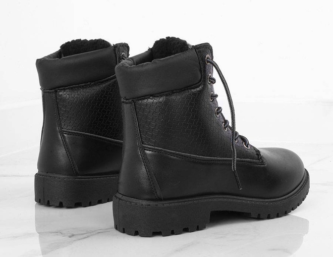 CZARNE OCIEPLANE TRAPERKI BOTKI TIMBERKI HILARY  6