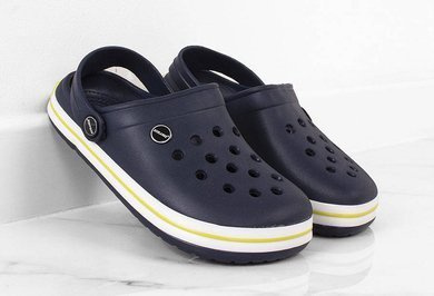 GRANATOWE LEKKIE KLAPKI CHODAKI KROKSY