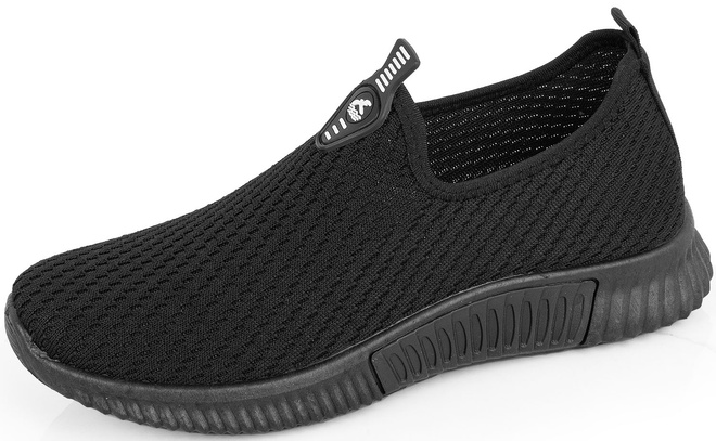 CZARNE BUTY SPORTOWE SNEAKERSY WSUWANE  3