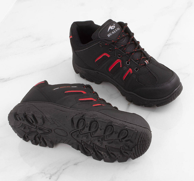 CZARNE MĘSKIE BUTY TREKKINGOWE 8