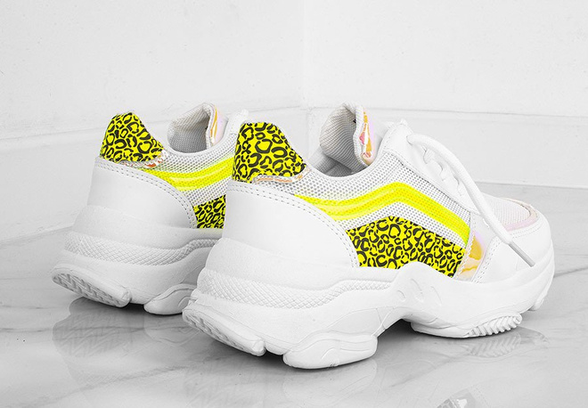 BIAŁE SNEAKERSY NA PLATFORMIE HOLOGRAM HOLLY 6