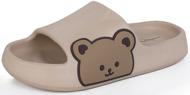 BEŻOWE DAMSKIE PIANKOWE KLAPKI MIŚ ASHBY 4