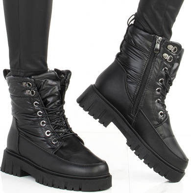 CZARNE OCIEPLANE ŚNIEGOWCE BOTKI TRAPERY FIA