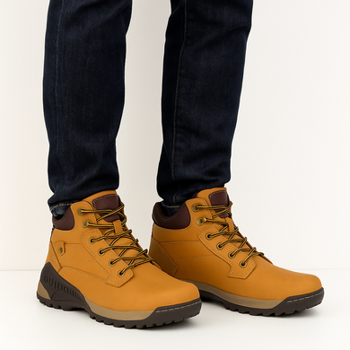 CAMEL OCIEPLANE TRAPERY BOTKI MĘSKIE SZNUROWANE