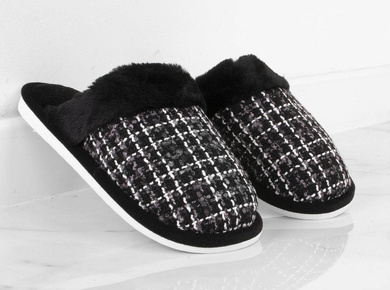 CZARNE MĘSKIE OCIEPLANE KAPCIE KLAPKI