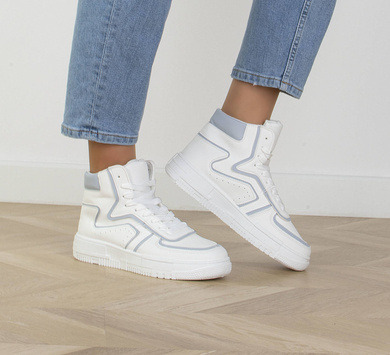 BIAŁE SNEAKERSY BOTKI SPORTOWE KLIMI
