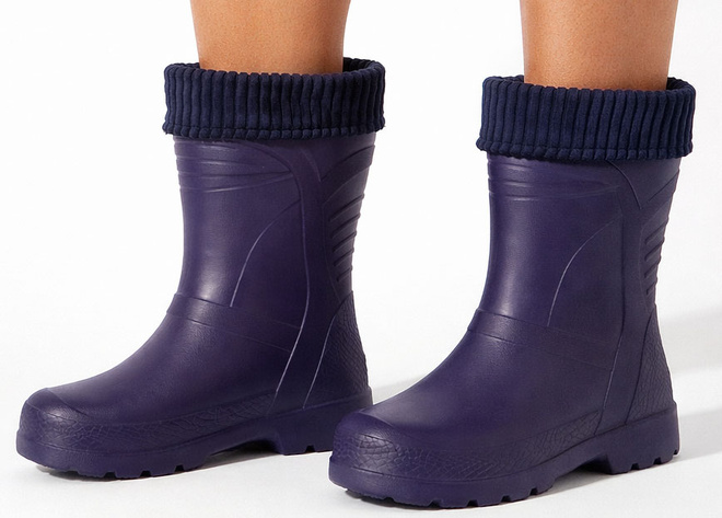 GRANATOWE MATOWE WYSOKIE KALOSZE IRAIN 4