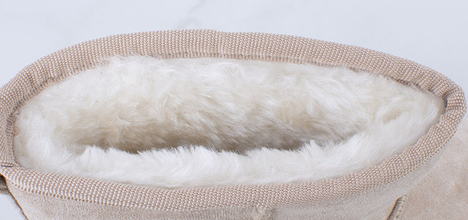 BEŻOWE OCIEPLANE ŚNIEGOWCE BOTKI NA PLATFORMIE EDDIE 7