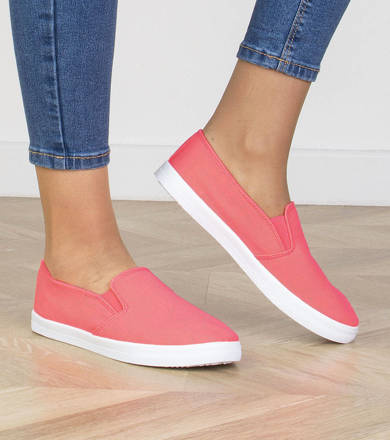 NEONOWE TRAMPKI TENISÓWKI SLIP ON