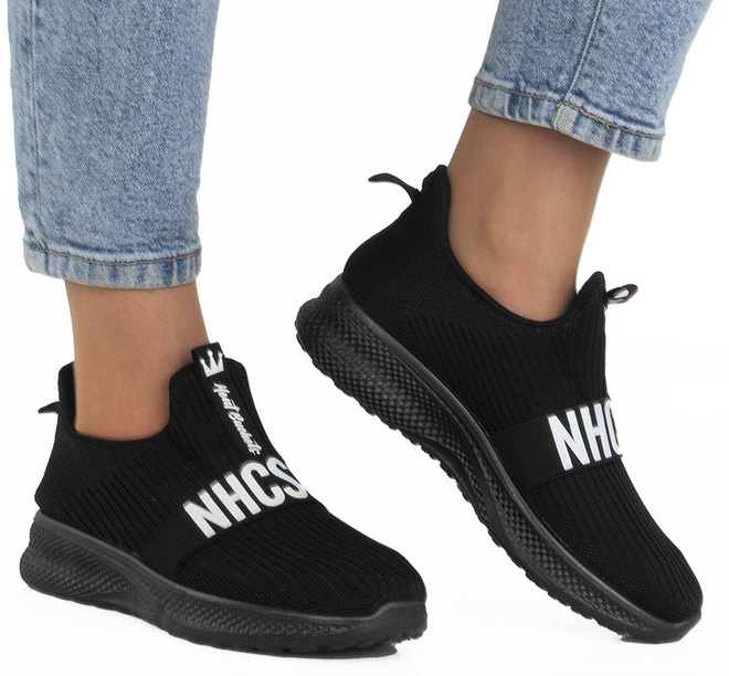 CZARNE LEKKIE SPORTOWE SNEAKERSY ROLO 2