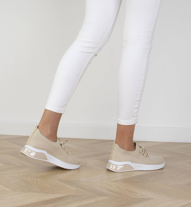 BEŻOWE BUTY SPORTOWE SNEAKERSY VETTA 8