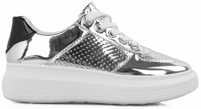 SREBRNE SPORTOWE SNEAKERSY LUZILA 1