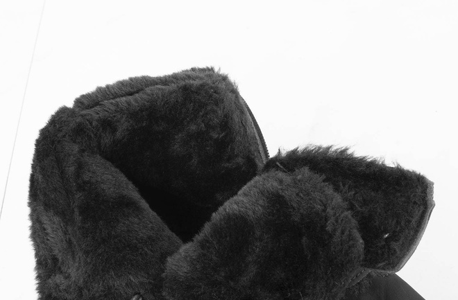 CZARNE TRAPERY BOTKI MĘSKIE SZNUROWANE 8