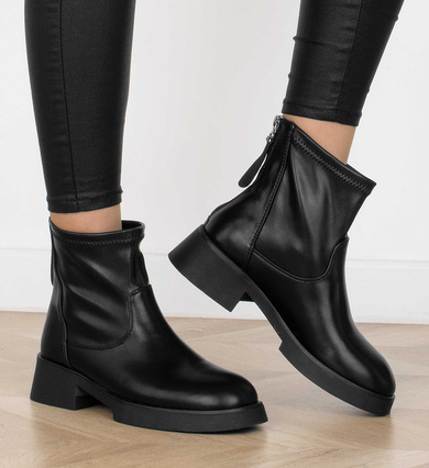 CZARNE BOTKI Z ZAMKIEM EKOSKÓRA