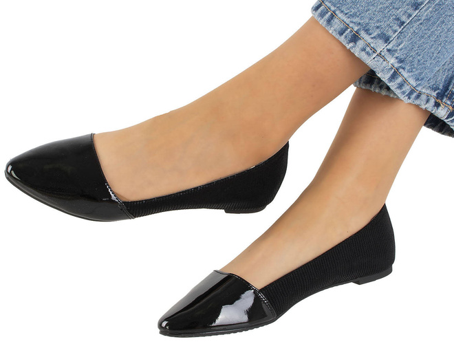 CZARNE BALERINKI KLASYCZNE WYGODNE CARMEN 4
