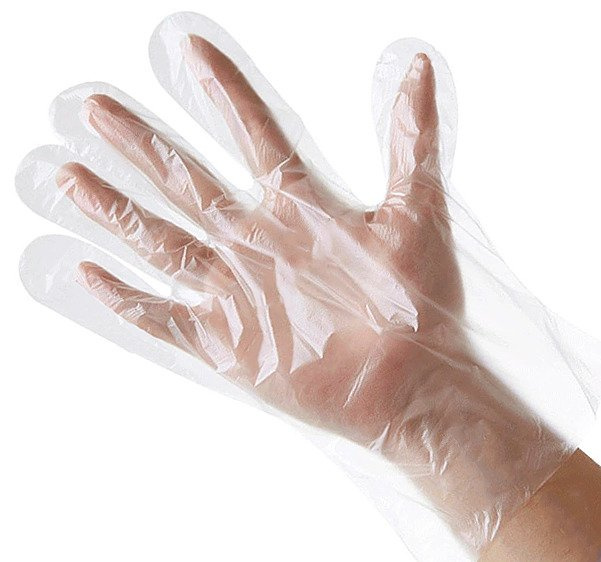RĘKAWICZKI FOLIOWE JEDNORAZOWE 100 SZTUK 1