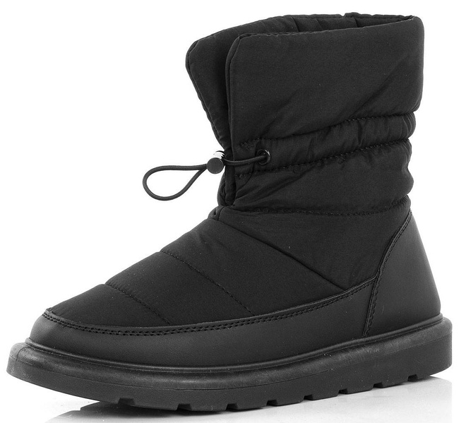 CZARNE OCIEPLANE ŚNIEGOWCE BOTKI PIKOWANE SIA 3