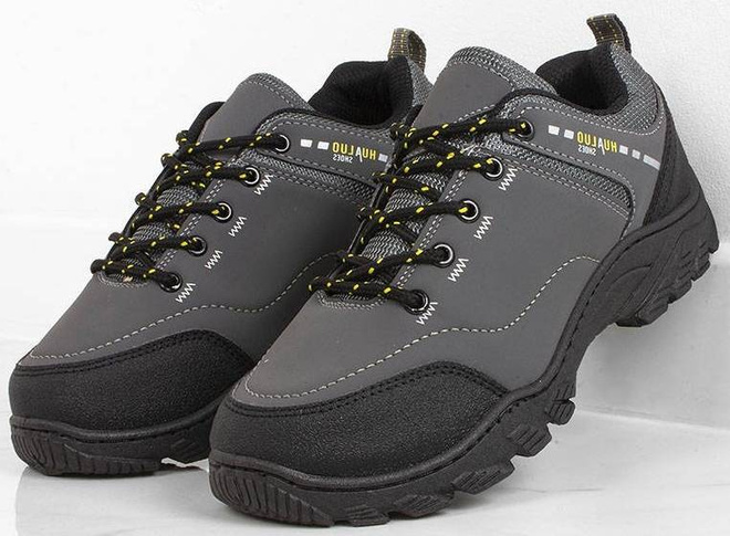 SZARE MĘSKIE BUTY TREKKINGOWE 2