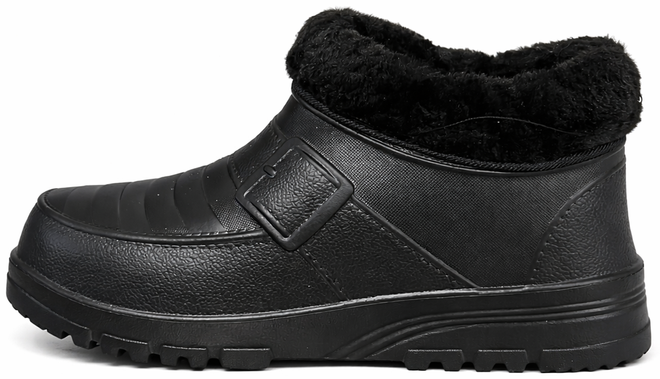 CZARNE OCIEPLANE KLAPKI CHODAKI PIANKOWE 3