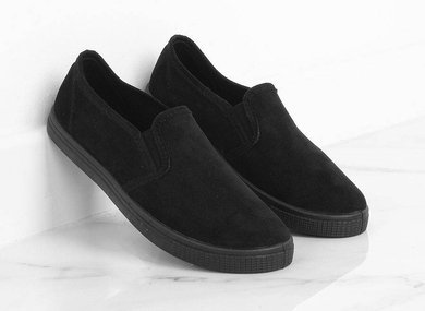 CZARNE TENISÓWKI SLIP ON 